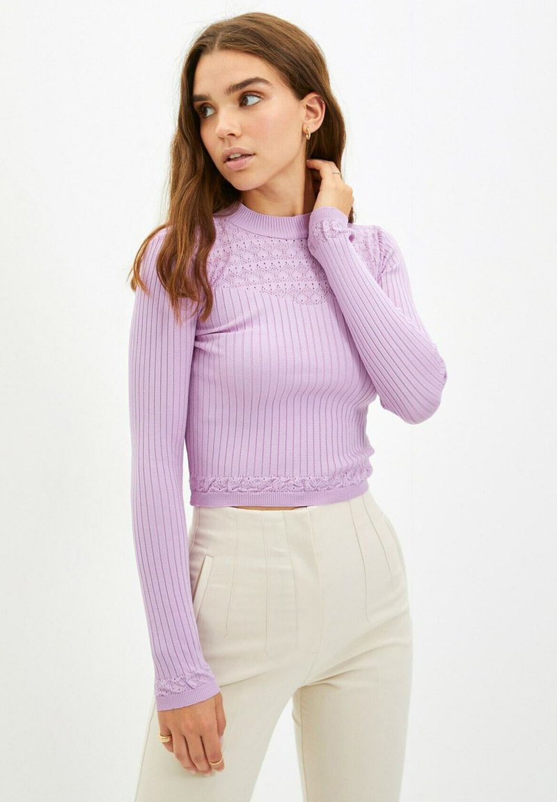 Damen Strickjacken | Trendyol Strickpullover purple/lila - GC74736 Damen Strickjacken | Trendyol Strickpullover purple/lila - GC74736