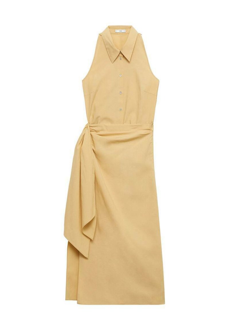 Mango KNOTTED - Robe chemise - brown/marron - ZALANDO.FR