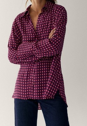 Hemdbluse - bordeaux