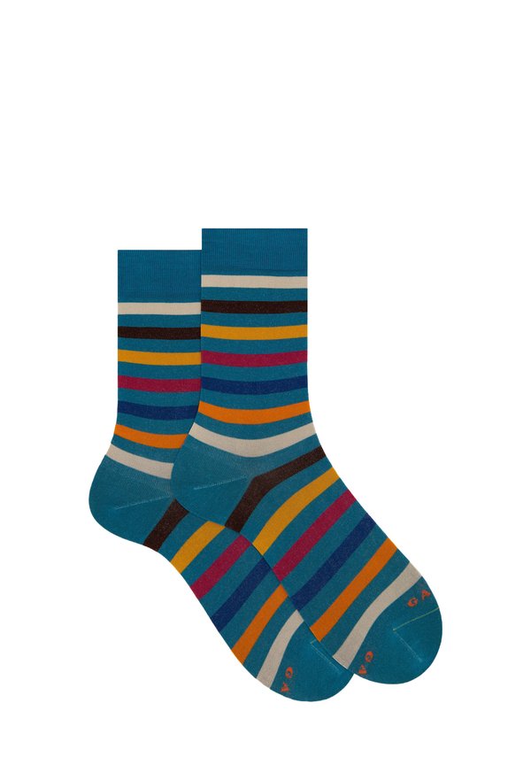 WITH EVEN STRIPES - Socken - azzurro