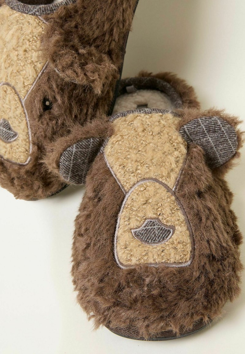 FatFace REGULAR FIT GRIZZLES BEAR Slippers brown Zalando