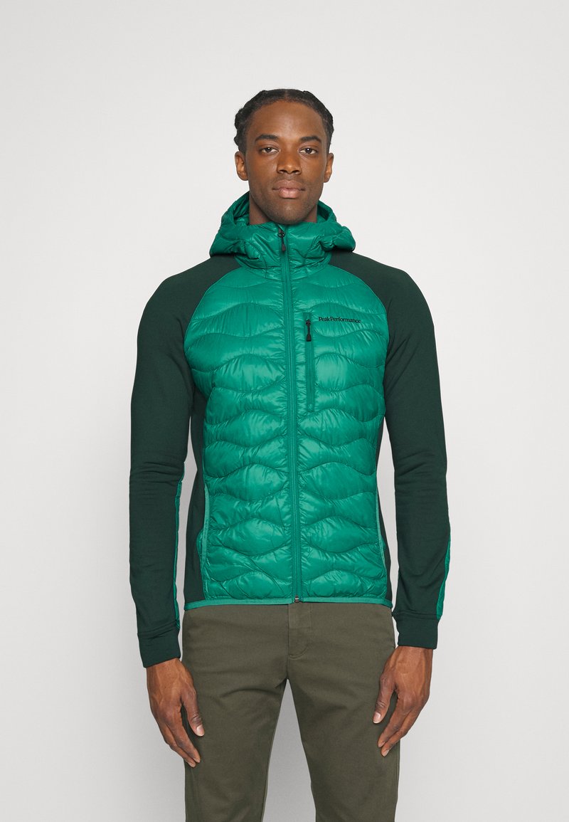 Peak Performance HELIUM HYBRID HOOD Down jacket green ivy/green