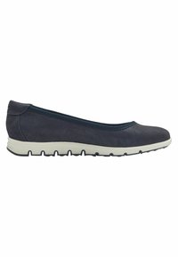Ballerines bleu marine avec un dessus texturé, semelle en caoutchouc et profil slim. Dotées d'un bout arrondi et d'un design confortable à enfiler.