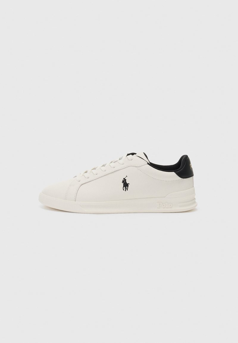 Polo Ralph Lauren HERITAGE COURT II LEATHER SNEAKER UNISEX - Športni copati - deckwash white/black