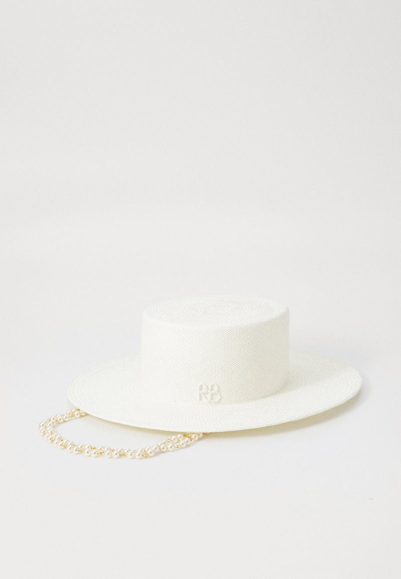 RUSLAN BAGINSKIY CHAIN BOATER HAT - Klobuk - white
