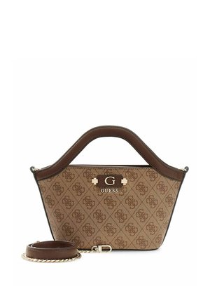 Guess, LINDSEY MINI TOTE - Sac à main - latte logo