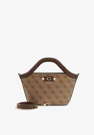 Guess, LINDSEY MINI TOTE - Sac à main - latte logo