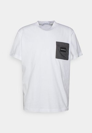 MIX MEDIA POCKET TEE UNISEX - T-shirt basic - bright white