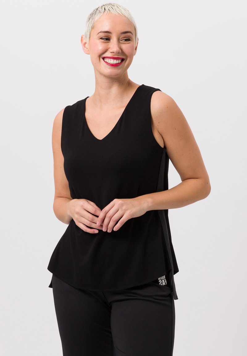 TUZZI MIT GLITZERSTEINEN - Top - schwarz