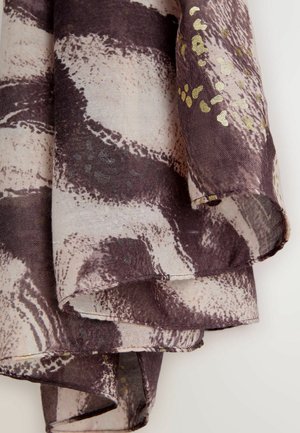 Next, FOIL DETAIL LIGHTWEIGHT SCARF . - Šála - chocolate brown animal print