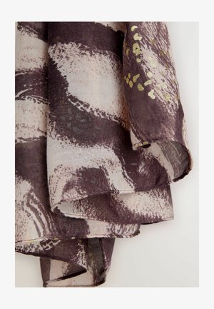 Next, FOIL DETAIL LIGHTWEIGHT SCARF . - Šála - chocolate brown animal print
