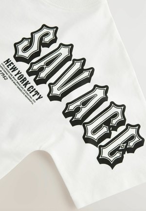 Next RELAXED FIT SHORT SLEEVE GRAPHIC STANDARD - T-shirt imprimé - white savage back print