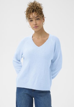 LCERAMI V-NECK - Svetrík - cashmere blue melange