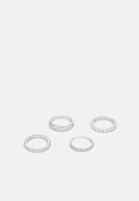 NAYLA 4 PACK - Prstan - silver-coloured/clear