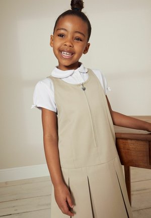 Next ZIP FRONT PINAFORE - Päevakleit - neutral stone