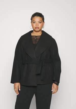 Vero Moda Curve VMANNE BERGEN  - Short coat - black