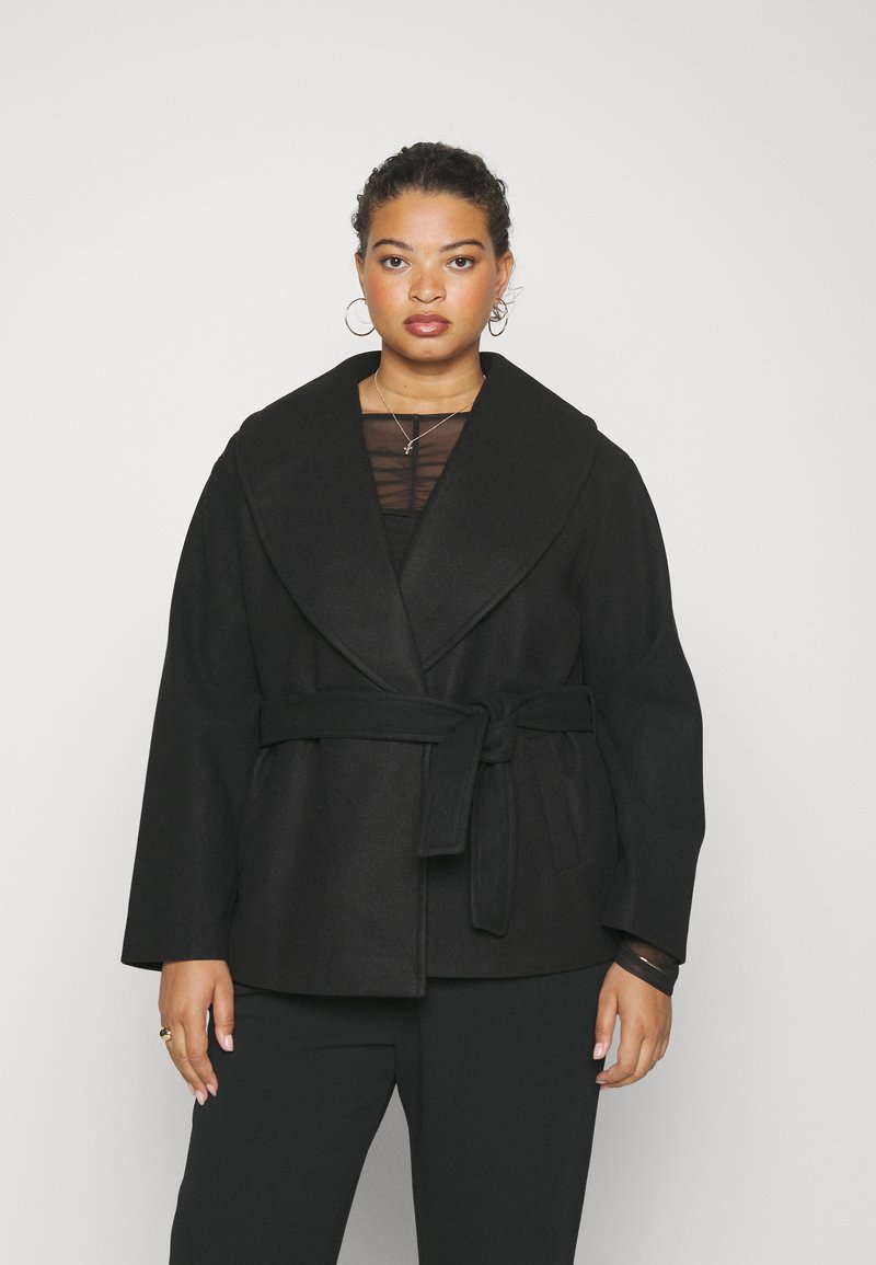 Vero Moda Curve VMANNE BERGEN  - Manteau court - black