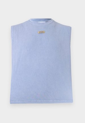 LABEL STONE WASHED TANK - Débardeur - faded blue/blue