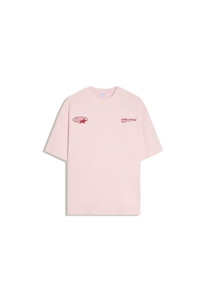 Bershka, TERRY PRINT - TSHIRT - Print T-shirt - light pink