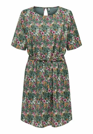 JDYAMANDA 2/4 BELT WVN NOOS - Freizeitkleid - balsam green