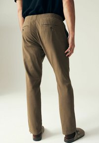 Next SLIM FIT LINEN ELASTICATED DRAWSTRING - Pantaloni - tan brown