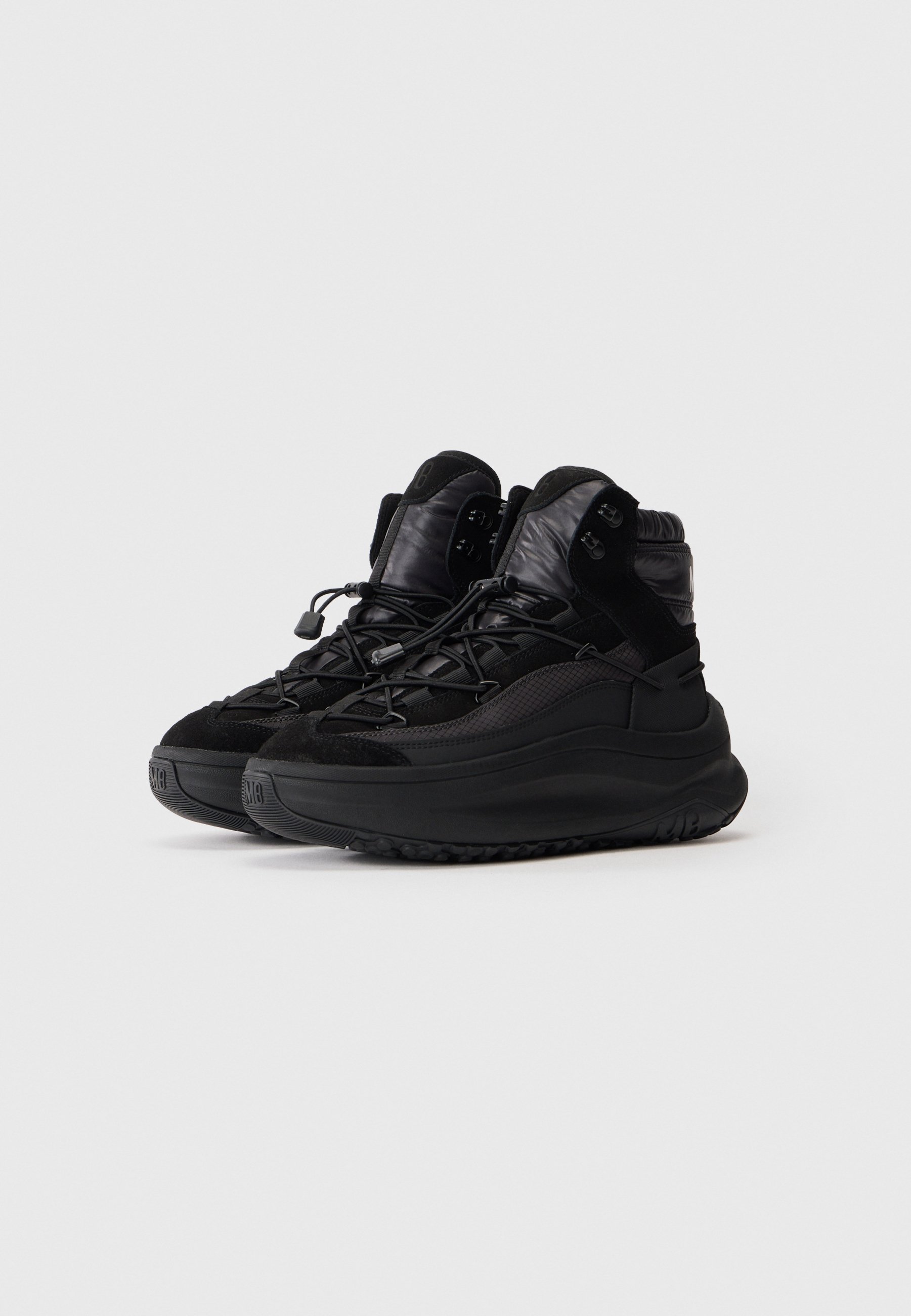 Moon Boot MB MOON247 XLACE MID - Cizme de iarnă - black/negru
