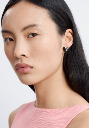 & OTHER STORIES, & OTHER STORIES STUD EARRINGS - Boucles d'oreilles - black gold-coloured