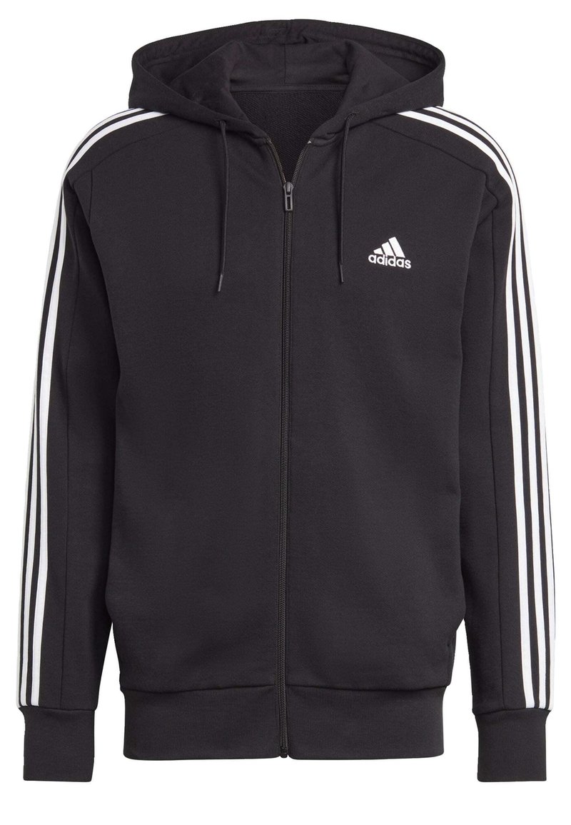 adidas Sportswear ESSENTIALS 3-STRIPES FULL-ZIP - Tröja med dragkedja ...