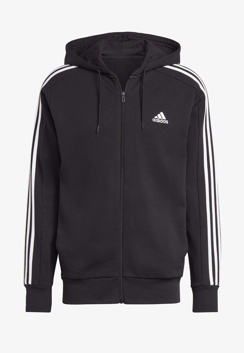 adidas Sportswear ESSENTIALS 3-STRIPES FULL-ZIP - Tröja med dragkedja ...