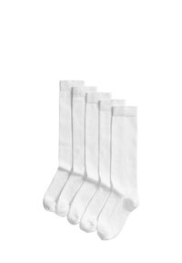 Marks & Spencer 5 PACK KNEE HIGH - Calzettoni - white