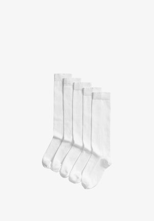 Marks & Spencer 5 PACK KNEE HIGH - Kniekousen - white