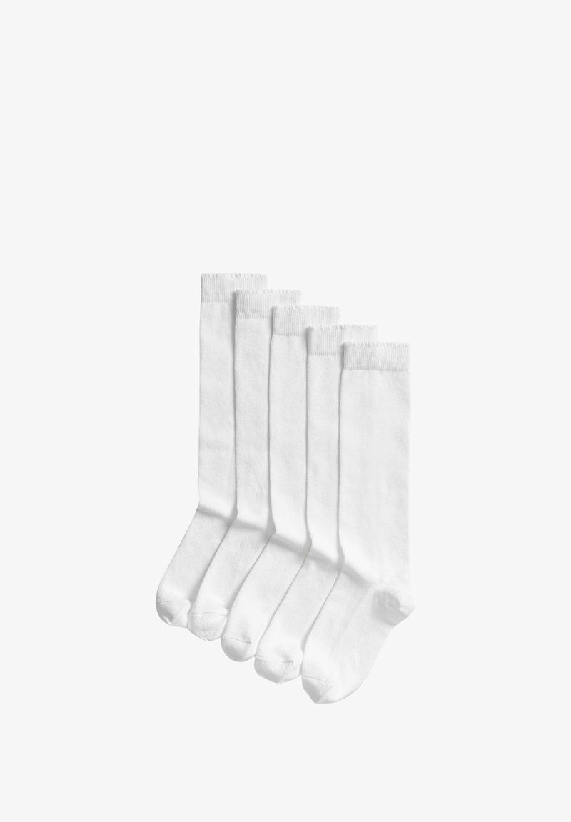 Marks & Spencer 5 PACK KNEE HIGH - Calzettoni - white