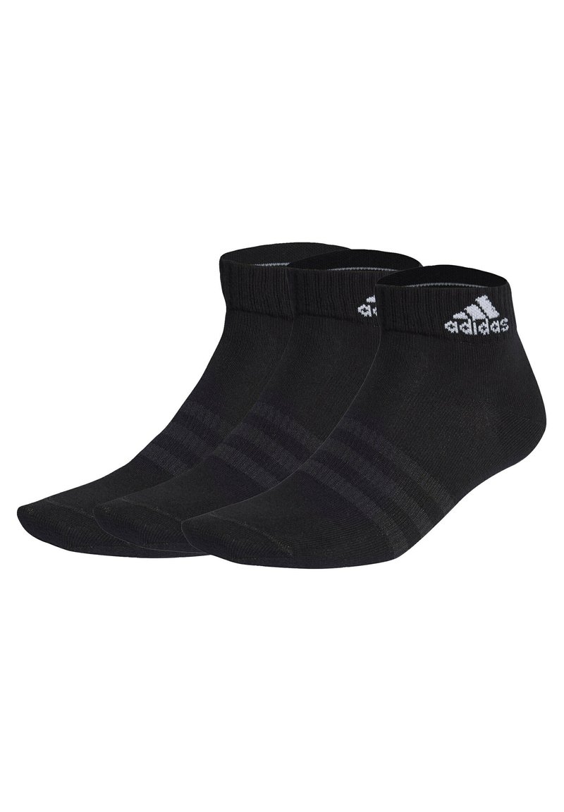 adidas Performance THIN AND LIGHT 3 PACK - Calze sportive - black/white