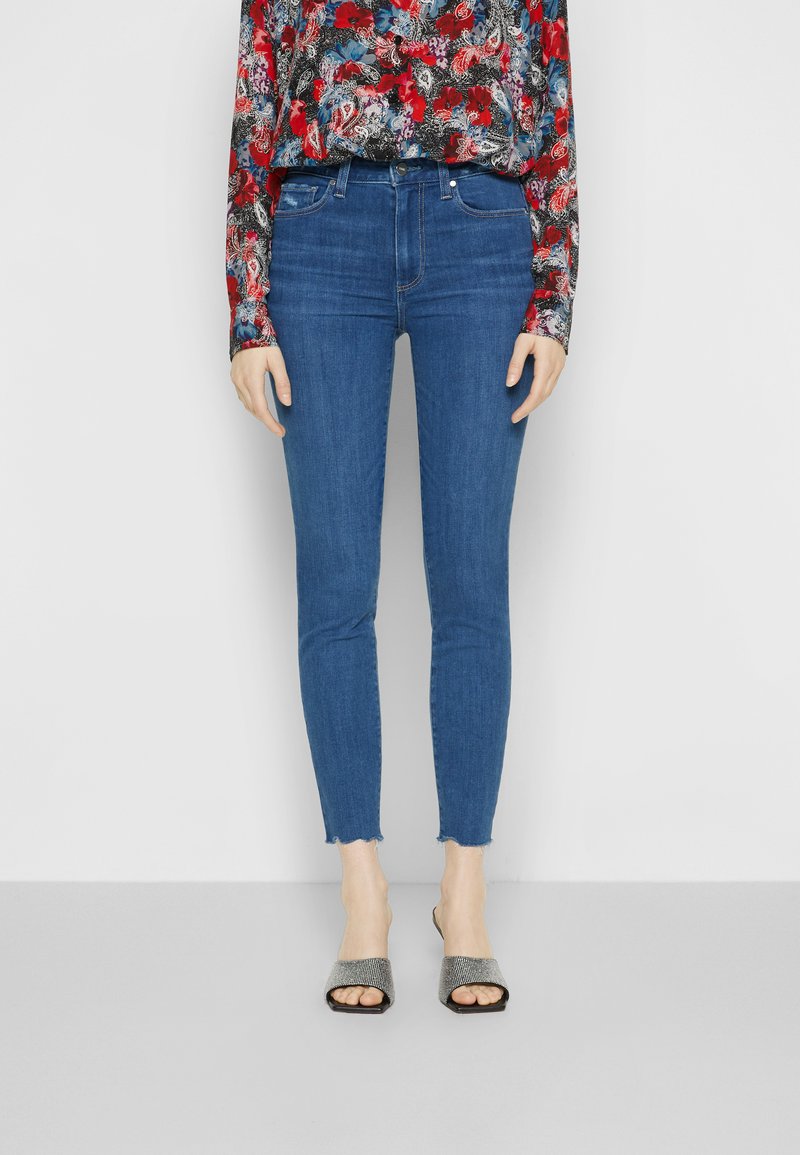 Damen Bekleidung | Paige HOXTON ANKLE Jeans Skinny Fit juneau distressed/blue denim - NB00948 Damen Bekleidung | Paige HOXTON ANKLE Jeans Skinny Fit juneau distressed/blue denim - NB00948