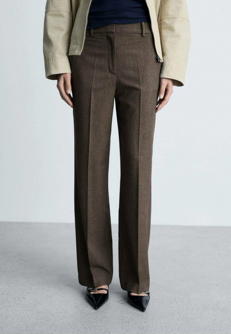 Pantalon pchicagov marron foncé femme