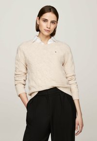 Tommy Hilfiger SOFT CABLE - Maglione - classic beige