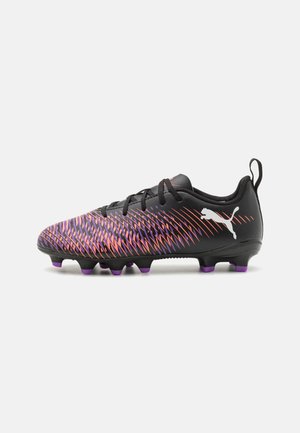 Puma FUTURE 8 PLAY FG/AG JR UNISEX - Ghete de fotbal cu crampoane turnate -  black/white/glowing red