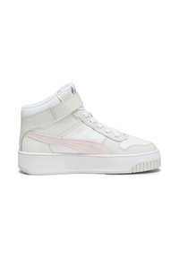 Puma CARINA STREET MID - Visoki športni copati - white frosty pink feather gray
