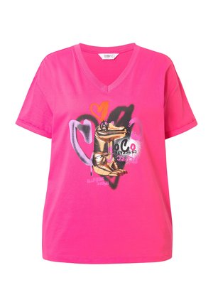 Angel of Style, T-Shirt print - hibiscus pink