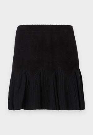 sandro MINI JUPE COQUE - Minisvārki - noir