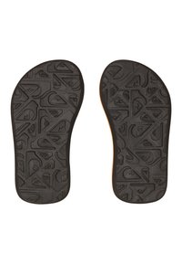 Quiksilver MOLOKAI LAYBACK  - Sandales tongs - black orange blue