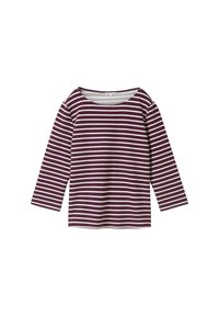 Hosszú ujjú felső - berry white stripe