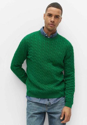 DAVE CABLE CREW NECK - Trui - verdant green