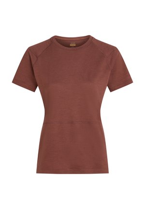 icebreaker MID WEIGHT WAFFLE ELEVATION - Basic T-shirt - carob