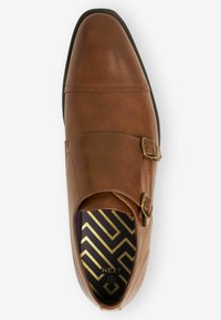 Next DOUBLE MONK TOE CAP SHOES - Puvunkengät - tan brown
