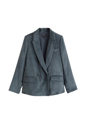 Next, TALL FIT - CORD DOUBLE BREASTED RELAXED BLAZER - Blazer - slate grey
