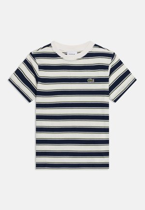 Lacoste, STRIPE TEE - Nyomott mintás póló - marine