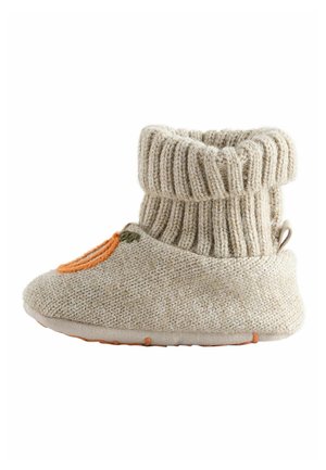 Next REGULAR FIT - BABY SOCK TOP BOOT SHOES - Obuv pre bábätká - neutral pumpkin