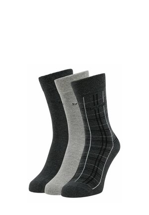 3-PACK - Strumpor - grau melange