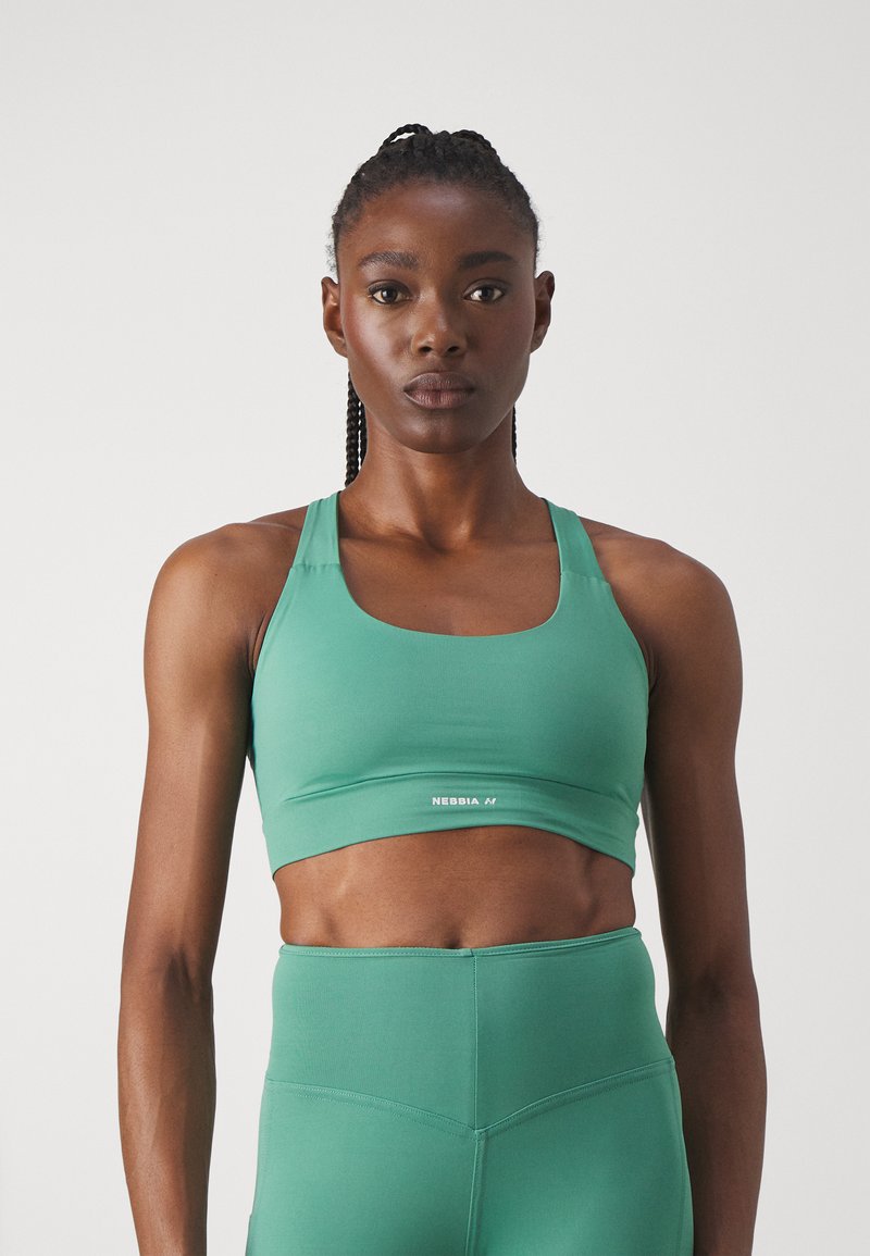 Nebbia MEDIUM SUPPORT RACER BACK BRA - Sujetadores deportivos con sujeción media - green